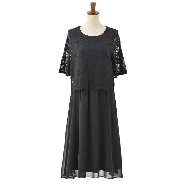 パーティードレス Aラインドレス結婚式 ワンピース ドレス 春夏 膝丈/シフォン/レース/ドレープ/パステル/シンプル 全4色 MＬ パーティードレス通販TwinkleGIrls