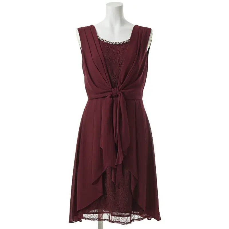 パーティードレス 結婚式 ワンピース 袖あり レース ミディアム ドレス 二次会 披露宴 お呼ばれ フォーマル レディース 服 パーティードレス通販TwinkleGIrls