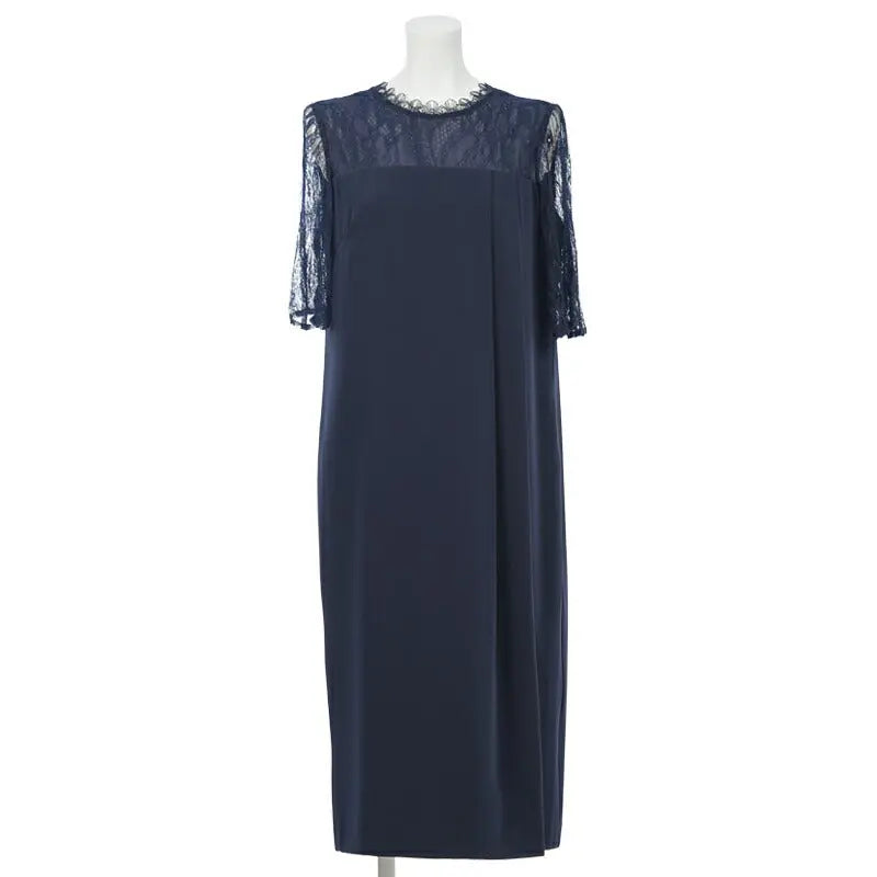 パーティードレス 結婚式 ワンピース 袖あり レース ミモレ丈 ドレス 二次会 披露宴 お呼ばれ フォーマル レディース 服 パーティードレス通販TwinkleGIrls