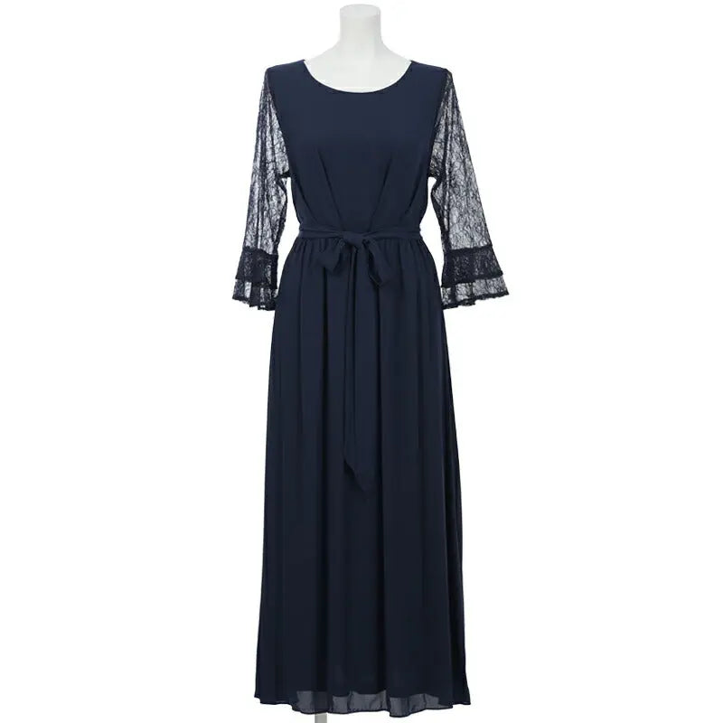 パーティードレス 結婚式 ワンピース 袖あり レース ロング丈 ドレス 二次会 披露宴 お呼ばれ フォーマル レディース 服 パーティードレス通販TwinkleGIrls