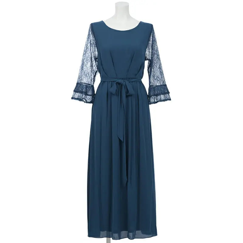 パーティードレス 結婚式 ワンピース 袖あり レース ロング丈 ドレス 二次会 披露宴 お呼ばれ フォーマル レディース 服 パーティードレス通販TwinkleGIrls