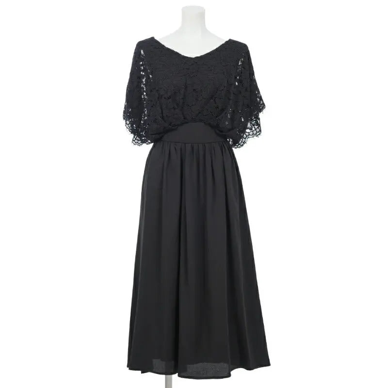 パーティードレス 結婚式 ワンピース 袖あり レース ミモレ丈 ドレス 総レース 二次会 披露宴 お呼ばれ フォーマル レディース 服 パーティードレス通販TwinkleGIrls