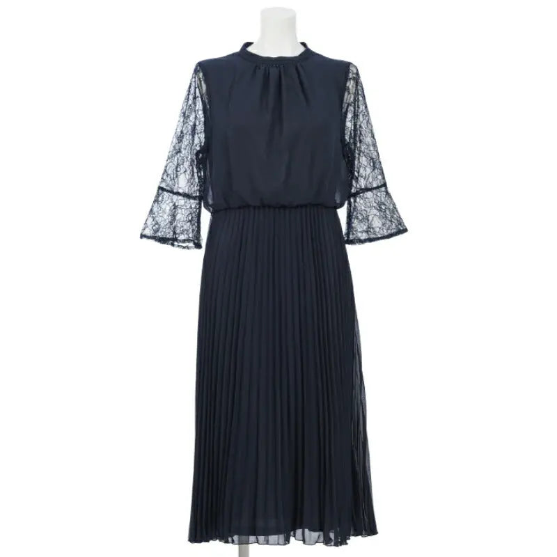 パーティードレス 結婚式 ワンピース 袖あり レース ロング丈 ミモレ ドレス レース 二次会 披露宴 お呼ばれ フォーマル レディース 服 パーティードレス通販TwinkleGIrls