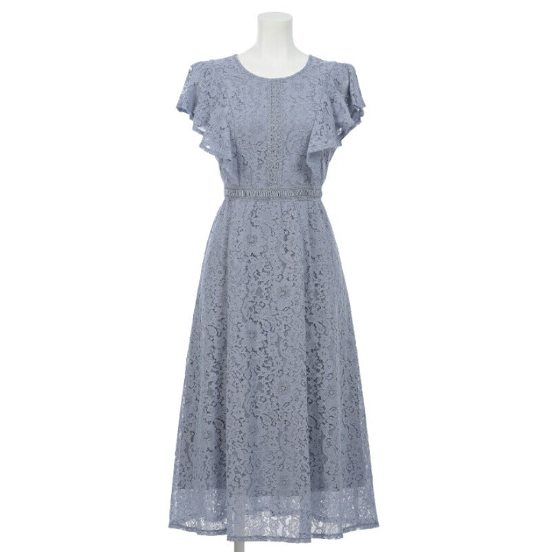 パーティードレス 結婚式 ワンピース 袖あり レース ミモレ丈 ドレス 総レース 二次会 披露宴 お呼ばれ フォーマル レディース 服 パーティードレス通販TwinkleGIrls