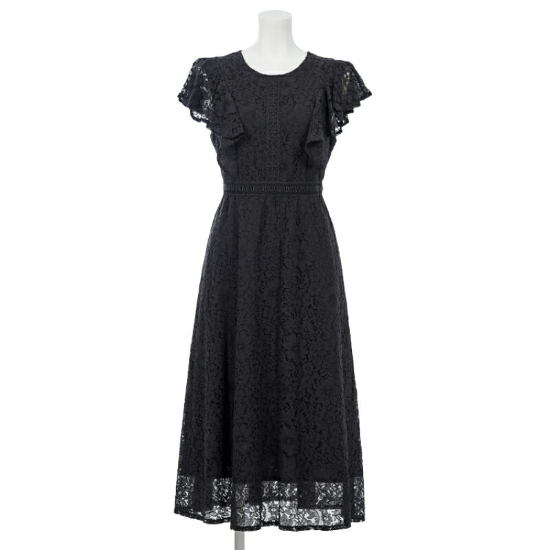 パーティードレス 結婚式 ワンピース 袖あり レース ミモレ丈 ドレス 総レース 二次会 披露宴 お呼ばれ フォーマル レディース 服 パーティードレス通販TwinkleGIrls