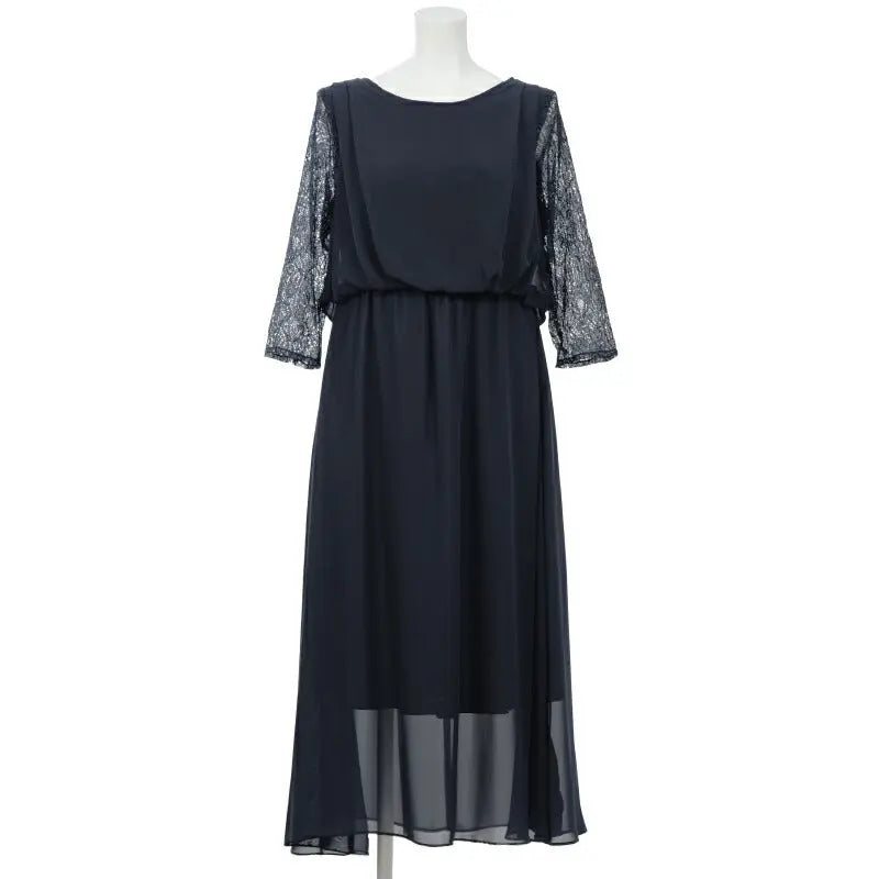 パーティードレス 結婚式 ワンピース 袖あり レース ミモレ丈 ドレス 二次会 披露宴 お呼ばれ フォーマル レディース 服 パーティードレス通販TwinkleGIrls