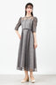 パーティードレス 結婚式ワンピース ドレス レディース ロング丈 袖あり シフォン×レース 上品 M partydress1831 - パーティードレス通販TwinkleGIrls