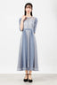 パーティードレス 結婚式ワンピース ドレス レディース ロング丈 袖あり シフォン×レース 上品 M partydress1831 - パーティードレス通販TwinkleGIrls