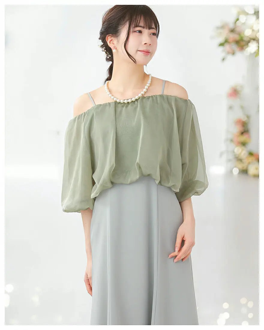 ドレスパーティードレス結婚式ワンピースお呼ばれロング春夏フォーマルプリーツパーティーレースロングドレス袖あり大きいサイズ