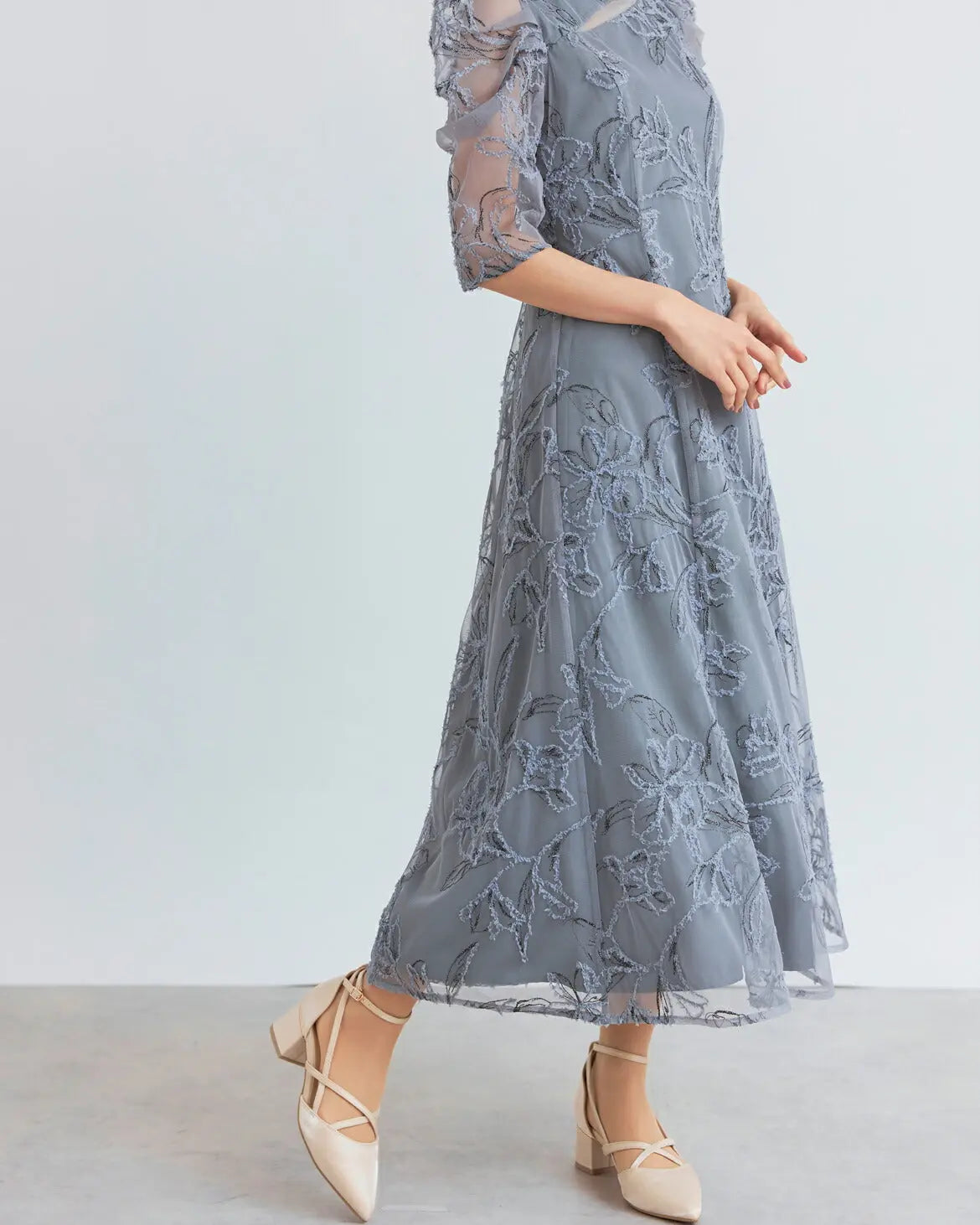 3WAYボレロがセットのドレスワンピースパーティードレス結婚式ワンピースANDRESDアンドレスドお呼ばれロング秋冬フォーマルレースパーティーロングドレス袖ありかっこいい大きいサイズ