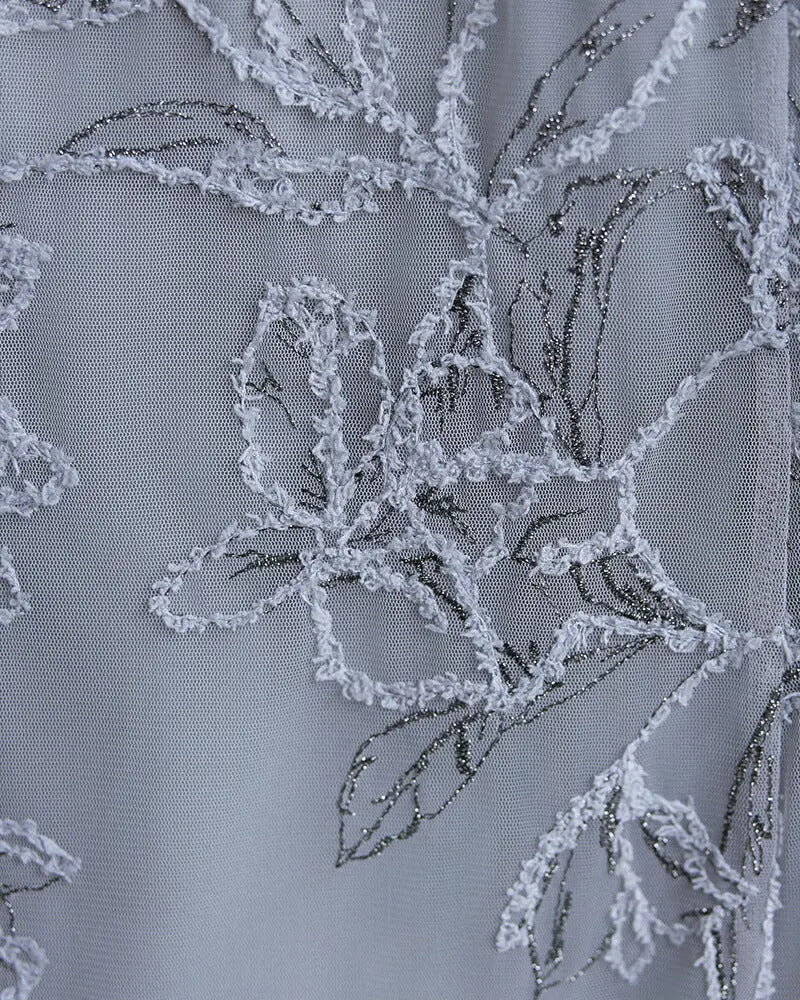 【1%OFFクーポンで19602円】エンブロイダリーボレロセットドレスドレスパーティードレス結婚式お呼ばれワンピースロングチュール春夏フォーマルレースパーティーロングドレス袖あり大きいサイズ