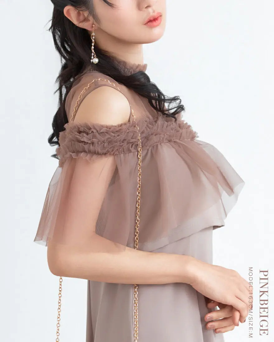 ドレスパーティードレス結婚式ワンピースお呼ばれロング春夏フォーマルプリーツパーティーレースロングドレス袖あり大きいサイズ