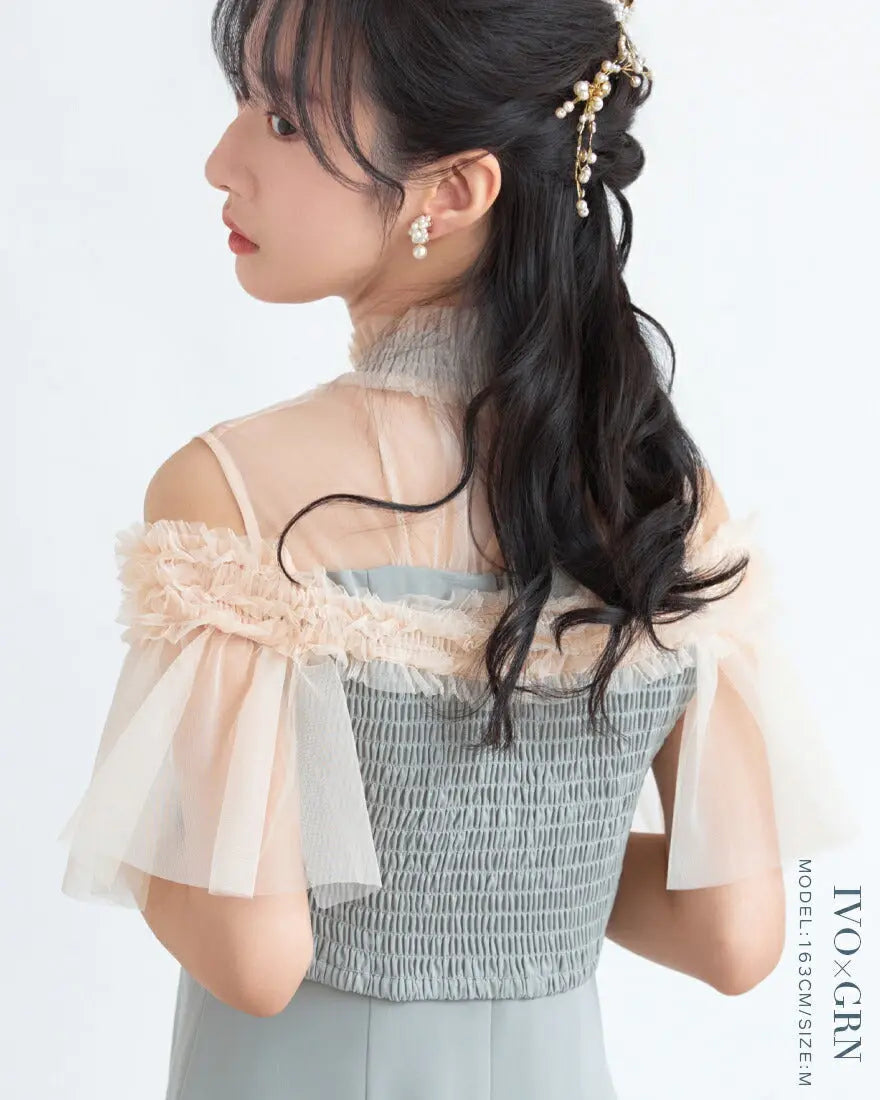 3WAYボレロがセットのドレスワンピースパーティードレス結婚式ワンピースANDRESDアンドレスドお呼ばれロング秋冬フォーマルレースパーティーロングドレス袖ありかっこいい大きいサイズ