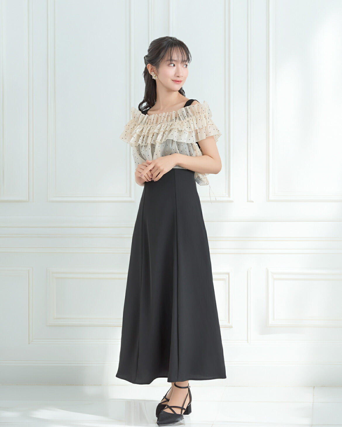 カットスリーブマーメイドドレスパーティードレス結婚式お呼ばれドレスワンピースロング春夏フォーマルレースパーティーロングドレス袖あり大きいサイズ