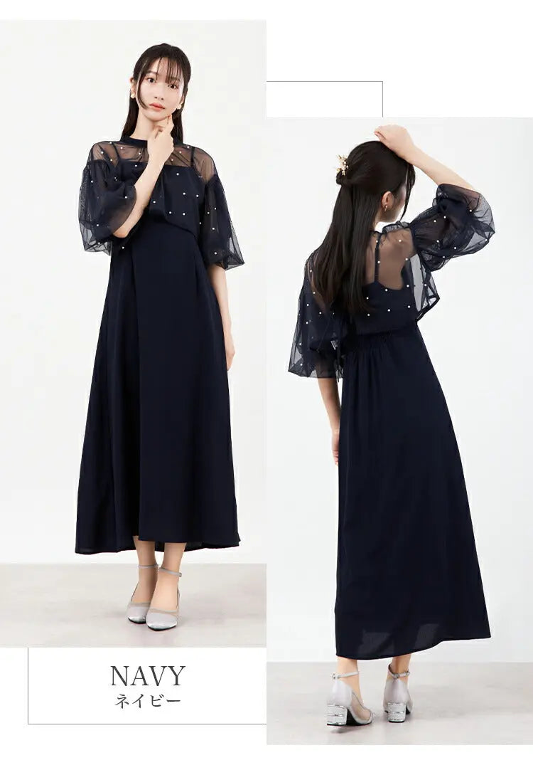 AREMITI アレミティ 青のベルベットストラップレスロングドレス