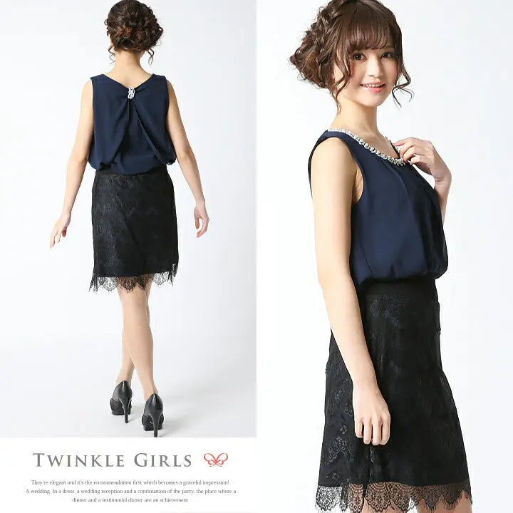 セットアップパーティードレス 結婚式 ドレス ワンピース セミフォーマルワンピース パーティードレス通販TwinkleGIrls