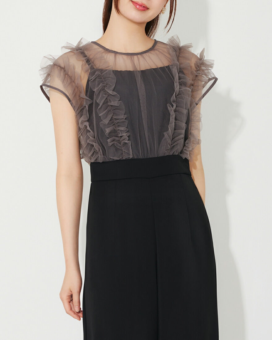 ドレスパーティードレス結婚式ワンピースお呼ばれロング春夏フォーマルプリーツパーティーレースロングドレス袖あり大きいサイズ