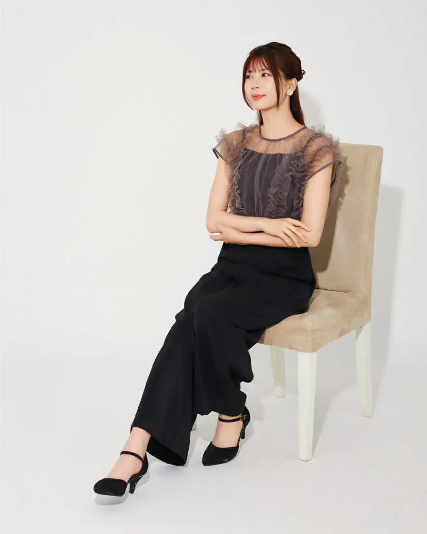 パーティードレス 結婚式 パンツドレス ワンピース ドレス レース ロング ロング丈 謝恩会 お呼ばれ ドレス レース ミモレ丈 膝丈 M/L パーティードレス通販TwinkleGIrls