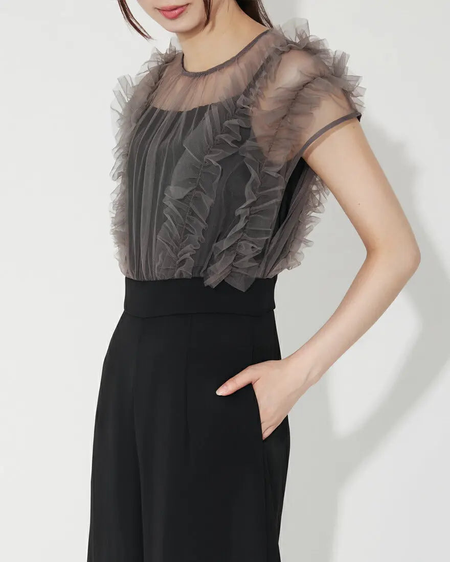 ドレスパーティードレス結婚式ワンピースお呼ばれロング春夏フォーマルプリーツパーティーレースロングドレス袖あり大きいサイズ