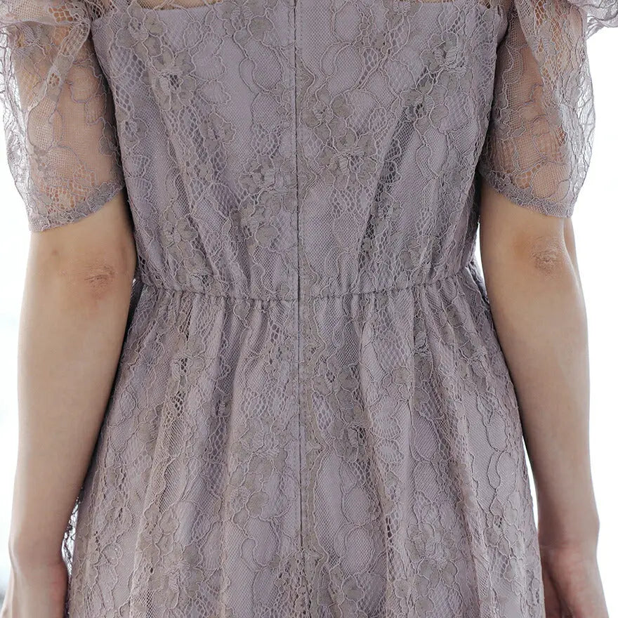 パーティードレス結婚式ドレスワンピースお呼ばれ春夏パワーショルダー袖ありロング丈大きいサイズ二次会謝恩会成人式同窓会体型カバー