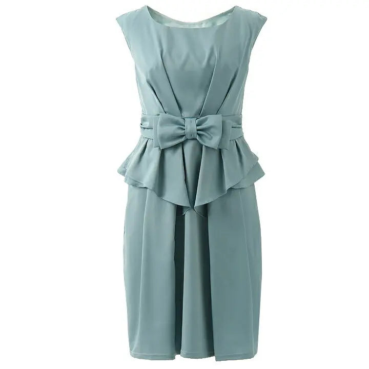 パーティードレス 結婚式  ワンピース ドレス Mサイズ Lサイズ パーティドレス  フリル ペプラム  9号 11号 パーティ ２次会 リボン  お呼ばれ パーティワンピ レース パーティードレス通販TwinkleGIrls