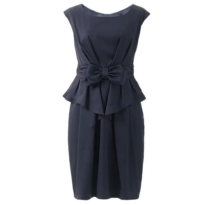 パーティードレス 結婚式  ワンピース ドレス Mサイズ Lサイズ パーティドレス  フリル ペプラム  9号 11号 パーティ ２次会 リボン  お呼ばれ パーティワンピ レース パーティードレス通販TwinkleGIrls