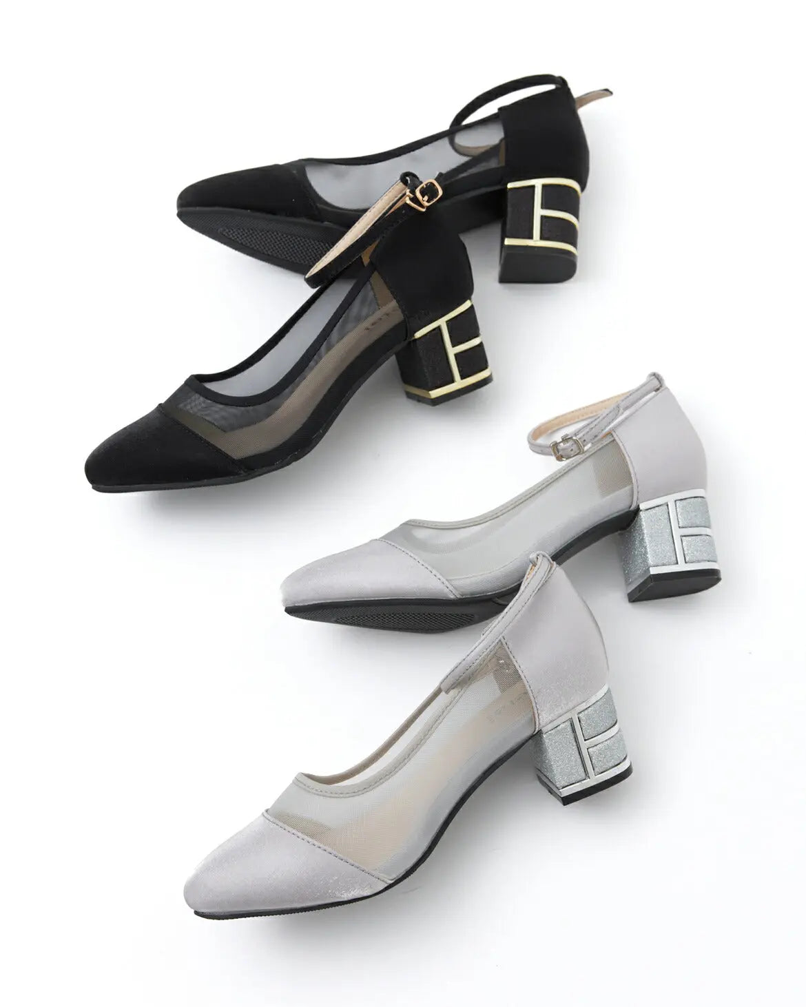 結婚式パンプスお呼ばれ対応疲れないローヒールチャンキーヒールストラップ付きレディースクッション入り幅広対応