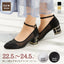 結婚式 パンプス お呼ばれ対応 疲れない ローヒール チャンキーヒール ストラップ付き レディース クッション入り 幅広対応 パーティードレス通販TwinkleGIrls
