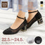 結婚式 パンプス お呼ばれ対応 疲れない ローヒール チャンキーヒール ストラップ付き レディース クッション入り 幅広対応 パーティードレス通販TwinkleGIrls